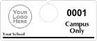 Plastic ToughTags™ Parking Permits, Horizontal