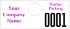 Plastic ToughTags™ Parking Permits, Horizontal