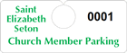 Plastic ToughTags™ Parking Permits, Horizontal