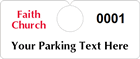 Plastic ToughTags™ Parking Permits, Horizontal
