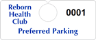 Plastic ToughTags™ Parking Permits, Horizontal