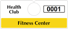 Plastic ToughTags™ Parking Permits, Horizontal
