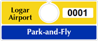 Plastic ToughTags™ Parking Permits, Horizontal