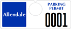 ToughTag™ Big Numbers Parking Permits