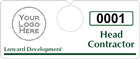 Plastic ToughTags™ Parking Permits, Horizontal