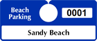 Plastic ToughTags™ Parking Permits, Horizontal