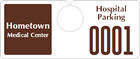 Plastic ToughTags™ Parking Permits, Horizontal