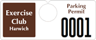 Plastic ToughTags™ Parking Permits, Horizontal