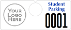Plastic ToughTags™ Parking Permits, Horizontal
