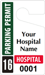 Plastic ToughTags™ for Hospital Parking Permits