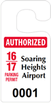 Plastic ToughTags™ Parking Permits, Jumbo