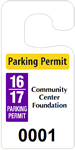 Plastic ToughTags™ Parking Permits, Jumbo