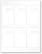 Sheet of Plastic Hang Tag, Six Permits/Sheet