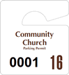 Plastic ToughTags™ Parking Permits, Mini