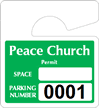 Plastic ToughTags™ Parking Permits, Mini