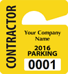 Plastic ToughTags™ Parking Permits, Mini