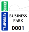 Plastic ToughTags™ Parking Permits, Mini
