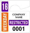 Plastic ToughTags™ Parking Permits, Mini