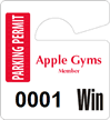 Plastic ToughTags™ Parking Permits, Mini