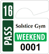 Plastic ToughTags™ Parking Permits, Mini