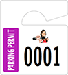 Plastic ToughTags™ Parking Permits, Mini