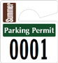Plastic ToughTags™ Parking Permits, Mini