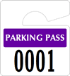 Plastic ToughTags™ Parking Permits, Mini