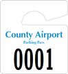 Plastic ToughTags™ Parking Permits, Mini
