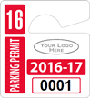 Plastic ToughTags™ Parking Permit Mini Template