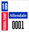 Plastic ToughTags™ Parking Permit Mini Template