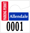 Plastic ToughTags™ Parking Permit Mini Template