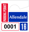 Plastic ToughTags™ Parking Permit Mini Template