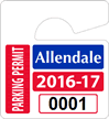 Plastic ToughTags™ Parking Permit Mini Template