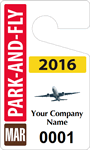 Plastic ToughTags™ for Park-and-Fly Parking Permits