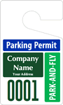 Plastic ToughTags™ for Park-and-Fly Parking Permits