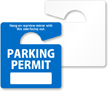ToughTag™ Small Rearview Mirror Hang Tag, Blue