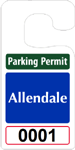 Plastic ToughTags™ Parking Permit Template
