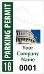 Plastic ToughTags™ for Patriotic Parking Permits