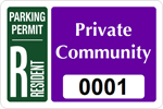 HOA Window Decal 2 in. x 3 in.