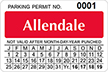 Parking Labels - Design LT13