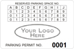 Parking Labels - Design LL14