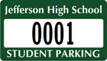 Student Window Decal 2 in. x 3.5 in.