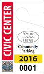 Plastic ToughTags™ for SecuraPass™ Parking Permits