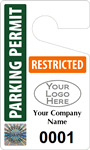 Plastic ToughTags™ for SecuraPass™ Parking Permits