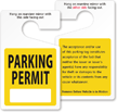 ToughTag™ Standard Rearview Mirror Hang Tag, Yellow
