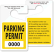 ToughTag™ Standard Rearview Mirror Hang Tag  Yellow