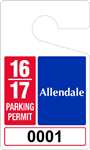 Plastic ToughTags™ Parking Permit Template