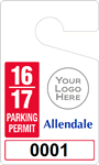 Plastic ToughTags™ Parking Permit Template