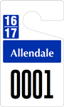 Plastic ToughTags™ Parking Permit Template