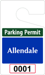 Plastic ToughTags™ Parking Permit Template